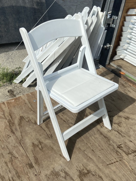 White Resin Chair