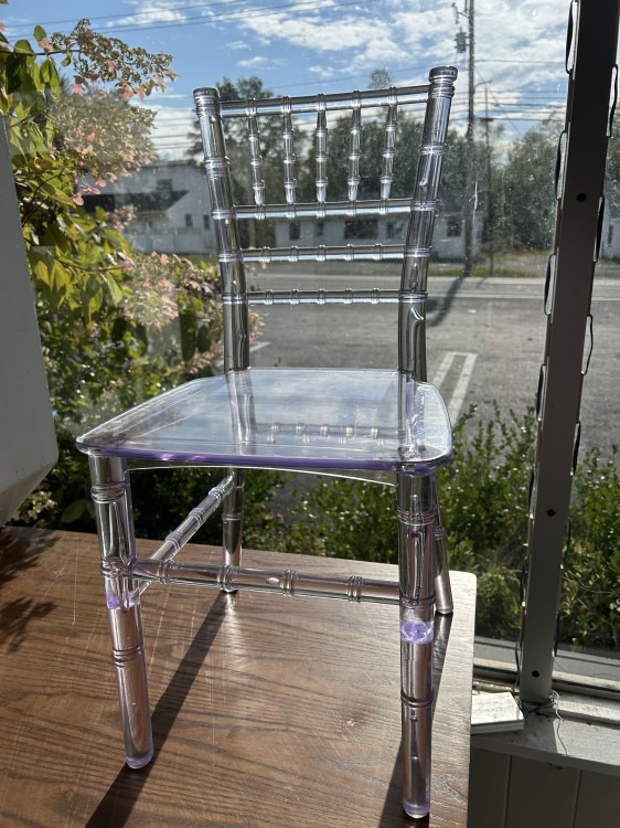 Clear Chivari Toddler Chair