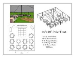 40x40 POLE TENT